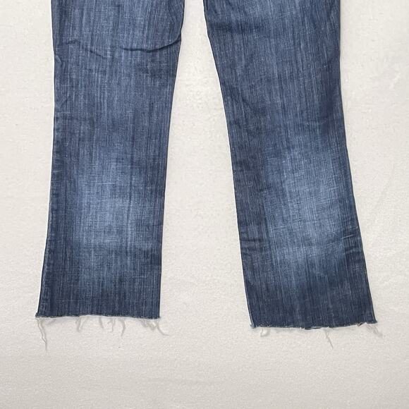 AG Jeans Womens 27 Jessie Curvy Cropped Bootcut Raw Hem 29x26 Low Rise - Picture 8 of 11